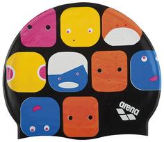 Шапочка для плавания Arena Print Junior 94171 разноцветная (50)