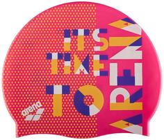 Шапочка для плавания Arena Print Junior 94171 разноцветная (903)