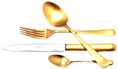 Cutipol Набор столовых приборов Atlantico Gold, матовые, 24 пр.