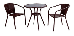 Комплект мебели Afina Garden T282ANS/Y137C-W53 Brown (2+1)