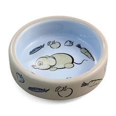 Одинарная миска для грызунов Triol, керамика, разноцветный, 0.1 л