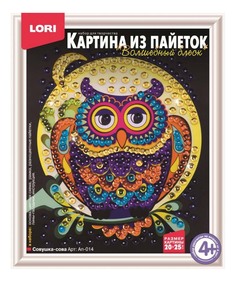 Набор Картина из пайеток Совушка сова Lori Ап-014