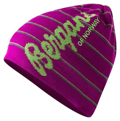 Шапка мужская Bergans Beanie малиновая One Size