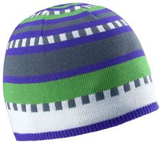 Шапка мужская Salomon Junior Stripe Beanie детская синяя One Size