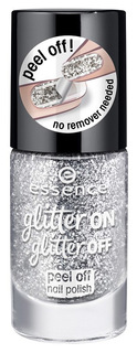 Лак для ногтей Essence Glitter On Glitter Off 01 Put a ring on it 8 мл