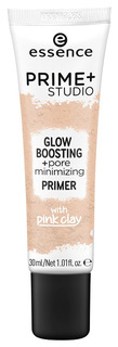 Основа для макияжа Essence Prime+Studio Glow Boosting+Pore Minimizing Primer 30 мл