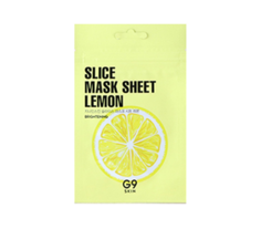 Маска-слайс для лица тканевая осветляющая G9 Slice Mask Sheet - Lemon 10мл Berrisom