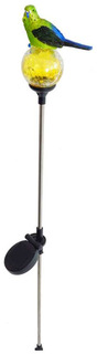 Декоративный штекер Frank Волнистый попугайчик 06435 с солнечным светильником