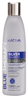 Шампунь Kativa Blue Therapy Silver Shampoo 250 мл