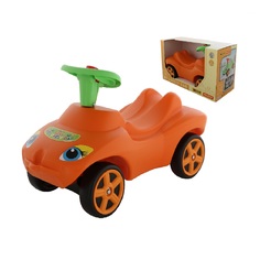 Каталка Мой любимый автомобиль оранжевая со звуковым сигналом в коробке Wader 66251_PLS