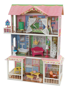 Домик KidKraft для Barbie Карамельная саванна с мебелью