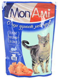 Влажный корм для кошек MonAmi Delicious, кролик, 26шт, 85г