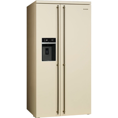 Холодильник Smeg SBS8004PO Beige