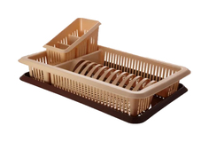 Отдельностоящая сушилка для посуды Plastic Centre ПЦ1562 Бежевый