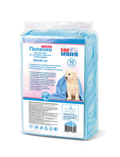 Пеленки ZOO няня гелевые тонкие 60х40 №10 Dog Lunch