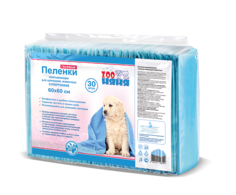 Пеленки ZOO няня гелевые тонкие 60х60 №30 Dog Lunch