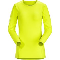 Лонгслив Arcteryx Phase AR Crew LS 2018 женский желтый, M Arcteryx