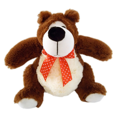 Мягкая игрушка ABtoys Медведь коричневый, 23 см