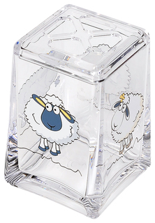 Стакан для зубных щеток Tatkraft Acryl Funny Sheep 19126 Прозрачный