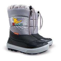 Сапоги Demarkenny 2 серый натуральная овчина молния шнурок р.30-31