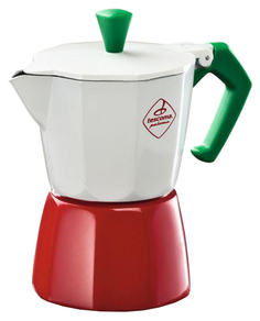 Кофеварка гейзерная Tescoma PALOMA Tricolore 647033 Белый, красный, зеленый
