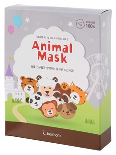 Маска для лица berrisom Animal mask 7 шт