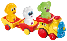 Интерактивная игрушка BebeLino Музыкальный паровоз с животными 57077