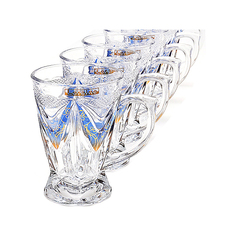 Набор стаканов LORAINE LR (х6) 20223 Голубой, прозрачный