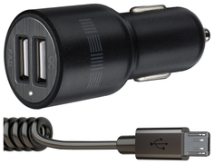 Автомобильное зарядное устройство InterStep 2400 мА IS-CC-2USB2QCRT-000B201