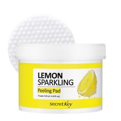 Диски ватные для очищающие Lemon Sparkling Peeling Pad 70шт Secret Key