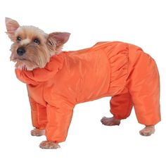 Комбинезон для собак ТУЗИК размер S мужской, оранжевый, длина спины 27 см