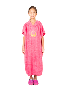 Полотенце-пончо Sunpa SunPoncho с капюшоном Pink р.3 130-155 см