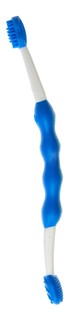 Детская зубная классическая щетка MAM Massaging Brush голубая