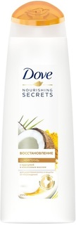 Шампунь Dove NOURISHING SECRETS Восстановление с куркумой и кокосовым маслом 200 мл