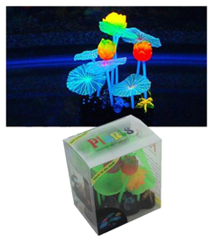 Микс из растений силикон (листья,семенн.короб.лотоса 6,3шт), 9х7х11см Jelly Fish
