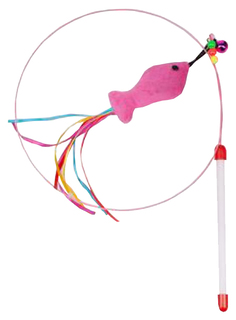 Игрушка для кошек Грызлик Ам Дразнилка-удочка Лассо с рыбкой 100 см 41.GR.023