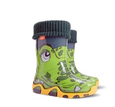 Сапоги Demar stormic lux print "крокодил" съемный чулок р 34-35