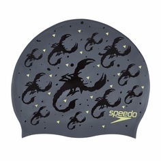 Шапочка для плавания Speedo Slogan Print Cap серая (C622)