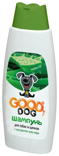 Шампунь для домашнего питомца GOOD DOG с ароматом алоэ вера для собак и щенков 250 мл