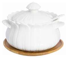 Сахарница Elan Gallery 950065 Белый, коричневый
