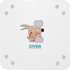 Одинарная миска для кошек и собак ZIVER, пластик, прозрачный, 0.15 л