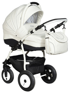 Коляска 3 в 1 Indigo Indigo17 S+F S 01 Белый