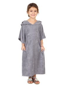 Полотенце-пончо Sunpa SunPoncho с капюшоном Gray р.2 115-130 см