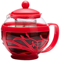 Заварочный чайник Mayer&Boch MB-26809-2 Прозрачный, красный