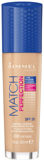 Тональный крем Rimmel Match Perfection Foundation тон 200 30 мл