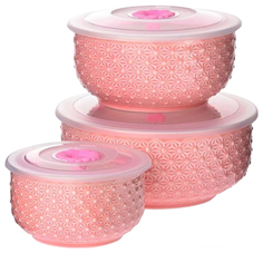 Набор мисок Loraine LR-27655-3 Розовой