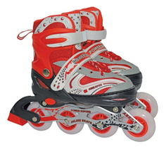 Роликовые коньки раздвижные детские Navigator L (38-41) красные
