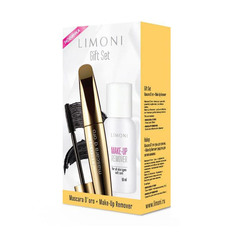 Набор для макияжа Limoni тушь "Mascara Doro" + Make-Up Remover Мягкий уход 50мл