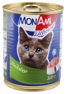 Консервы для кошек MonAmi Delicious, индейка, 350г