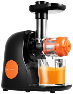 Соковыжималка шнековая Kitfort КТ-1111-2 orange/black